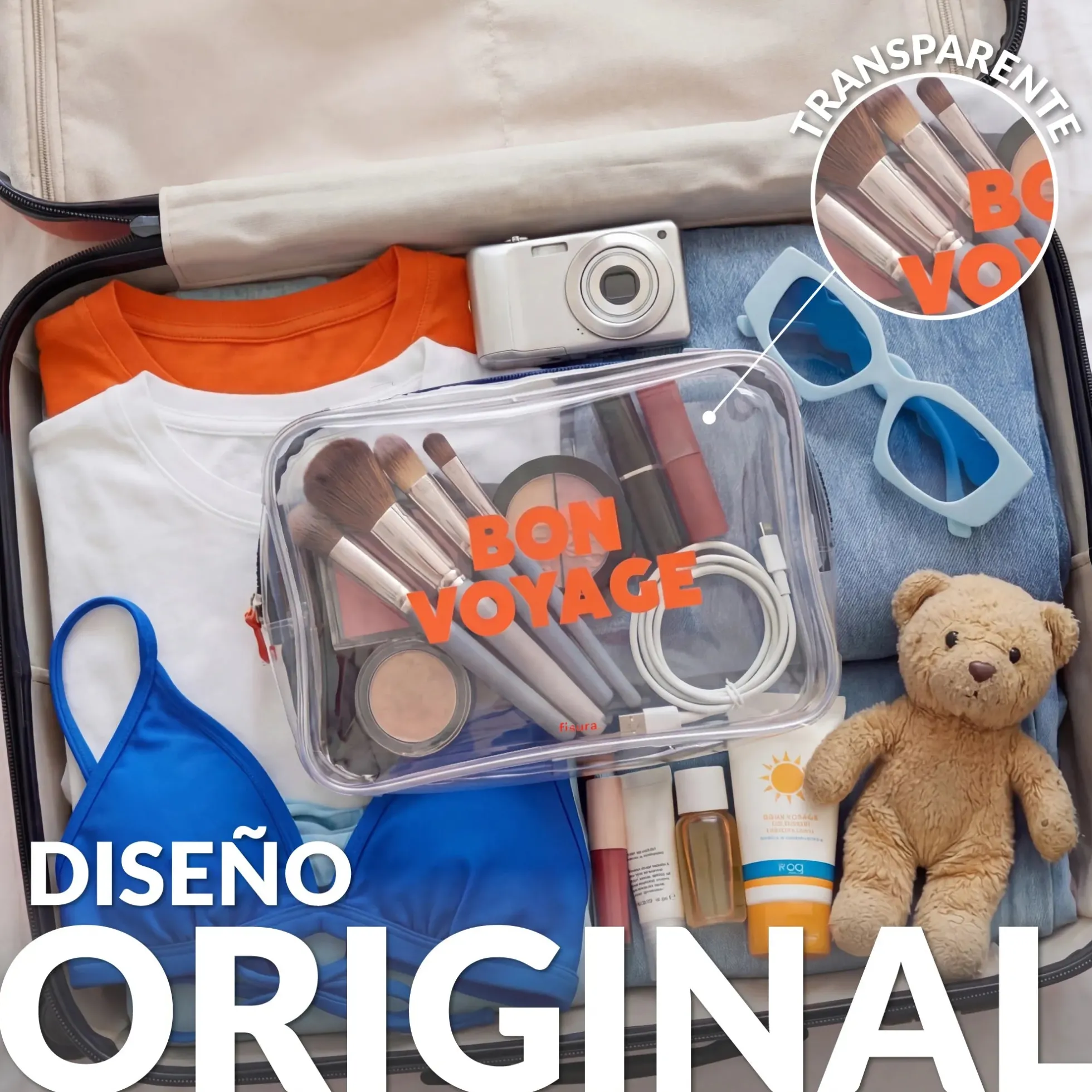 Neceser de viaje "Bon voyage"