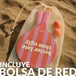 Palas de playa “Better late than ugly”