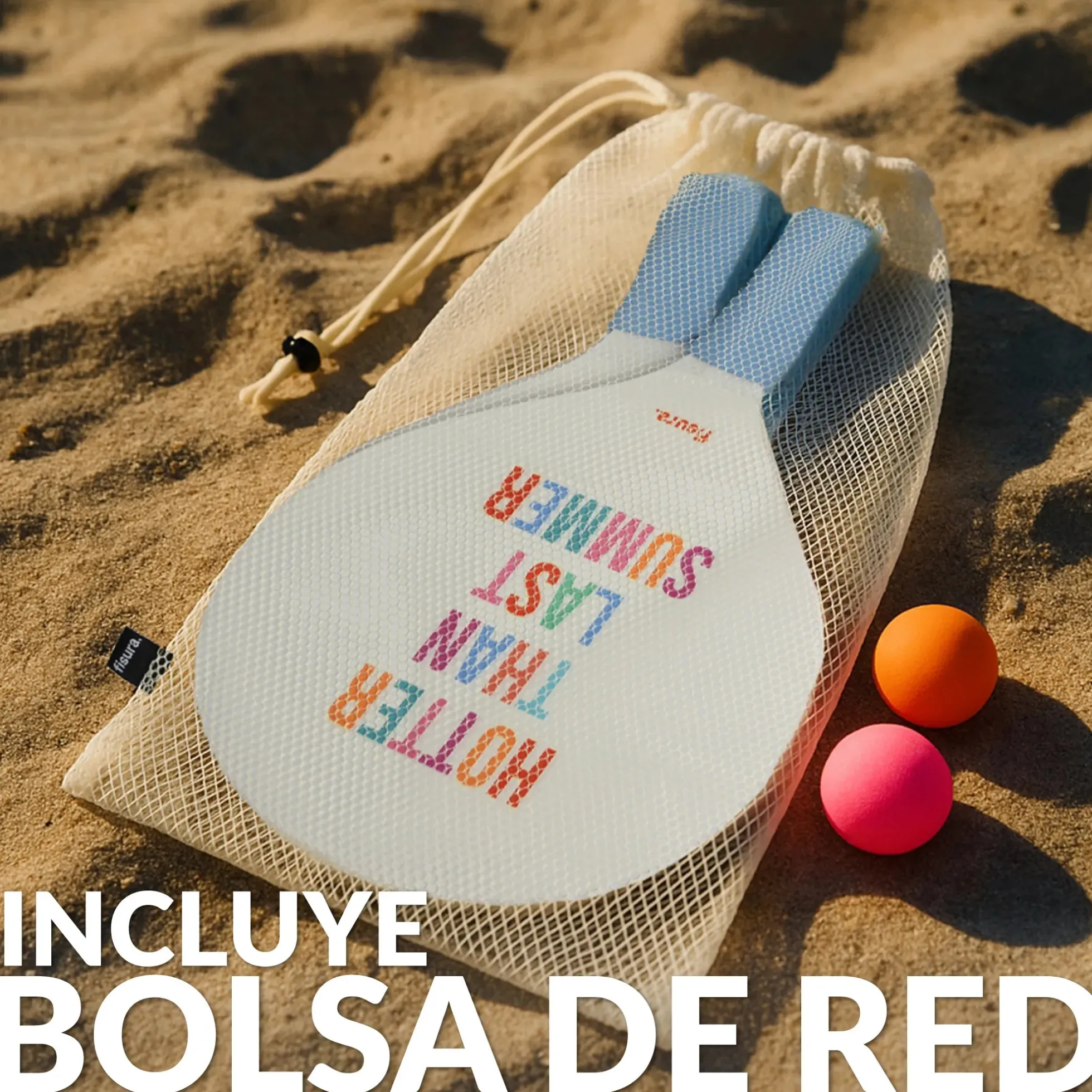 Palas de playa “Hotter than last summer"