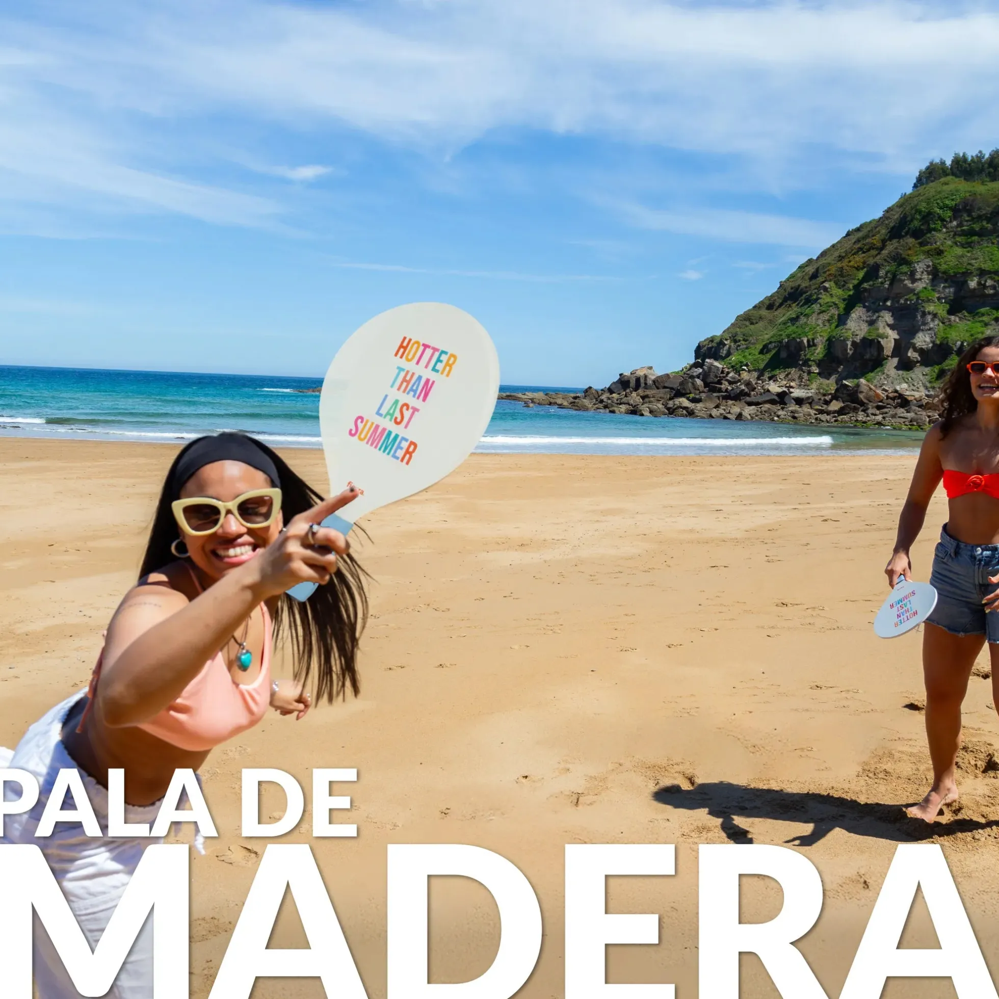 Palas de playa “Hotter than last summer"