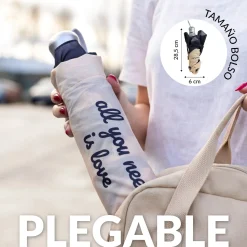 Paraguas plegable doble