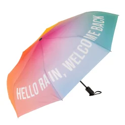 Paraguas plegable “Hello rain, welcome back”