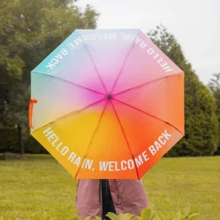 Paraguas plegable “Hello rain, welcome back”