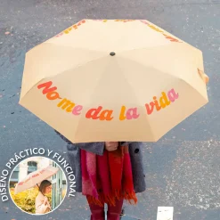 Paraguas plegable “No me da la vida”