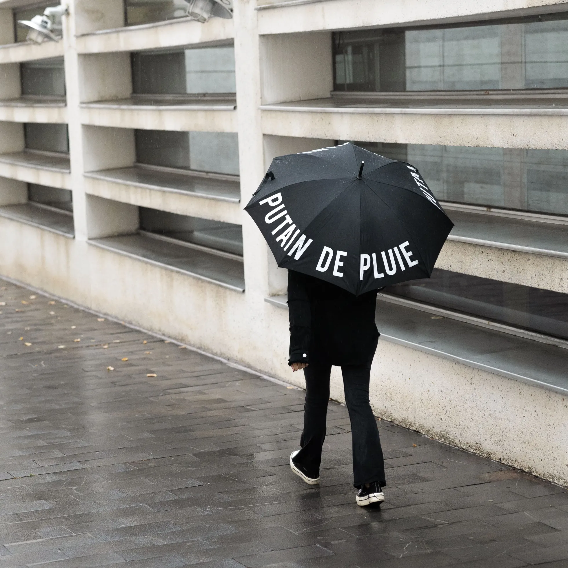 Paraguas "Putain de pluie"