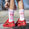 Par de calcetines Unisex "Fuck Off" Contornos Rojo