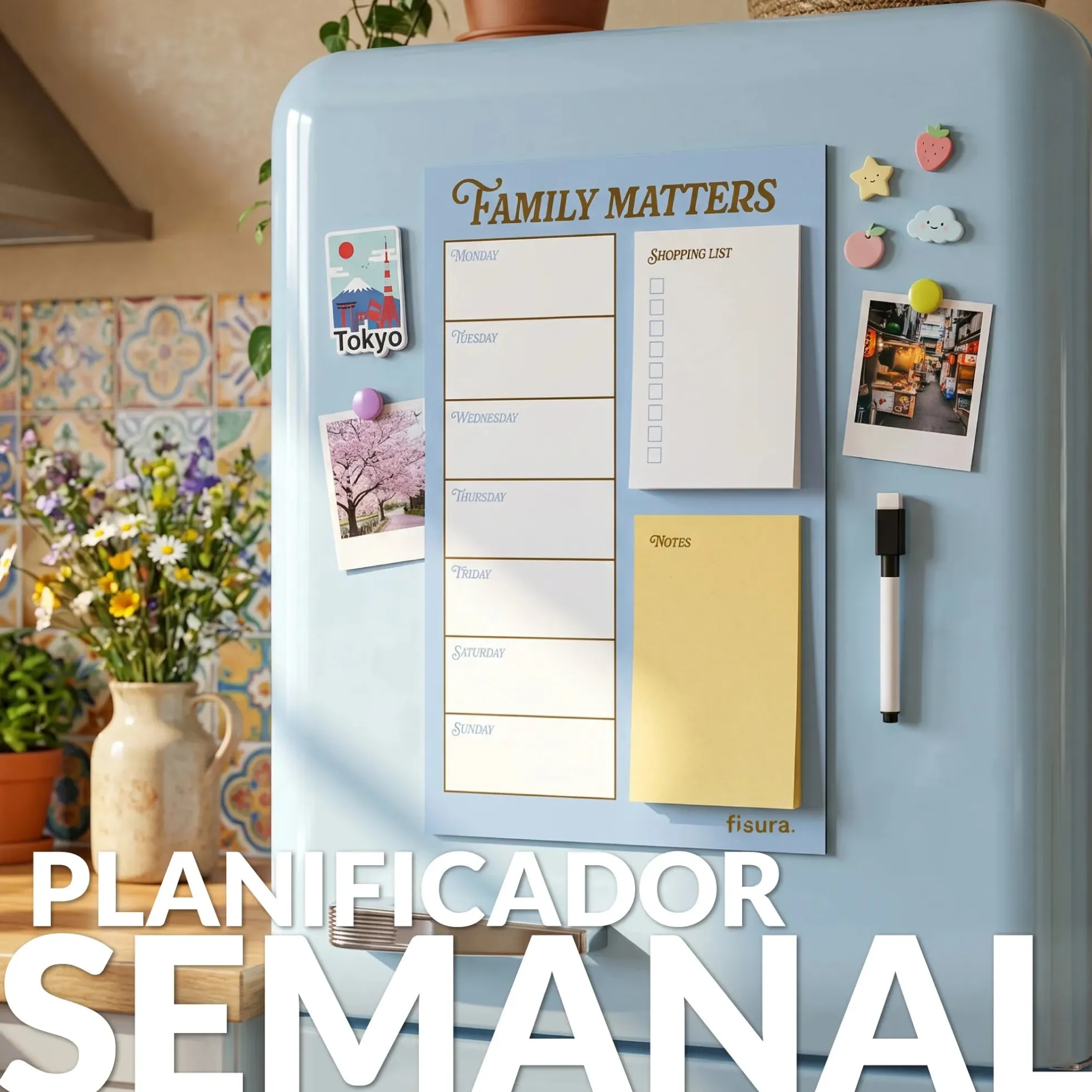 Planner magnético “Family matters”