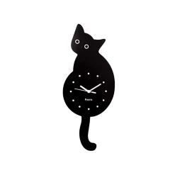 Reloj gato negro