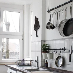 Reloj gato negro