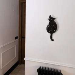 Reloj gato negro