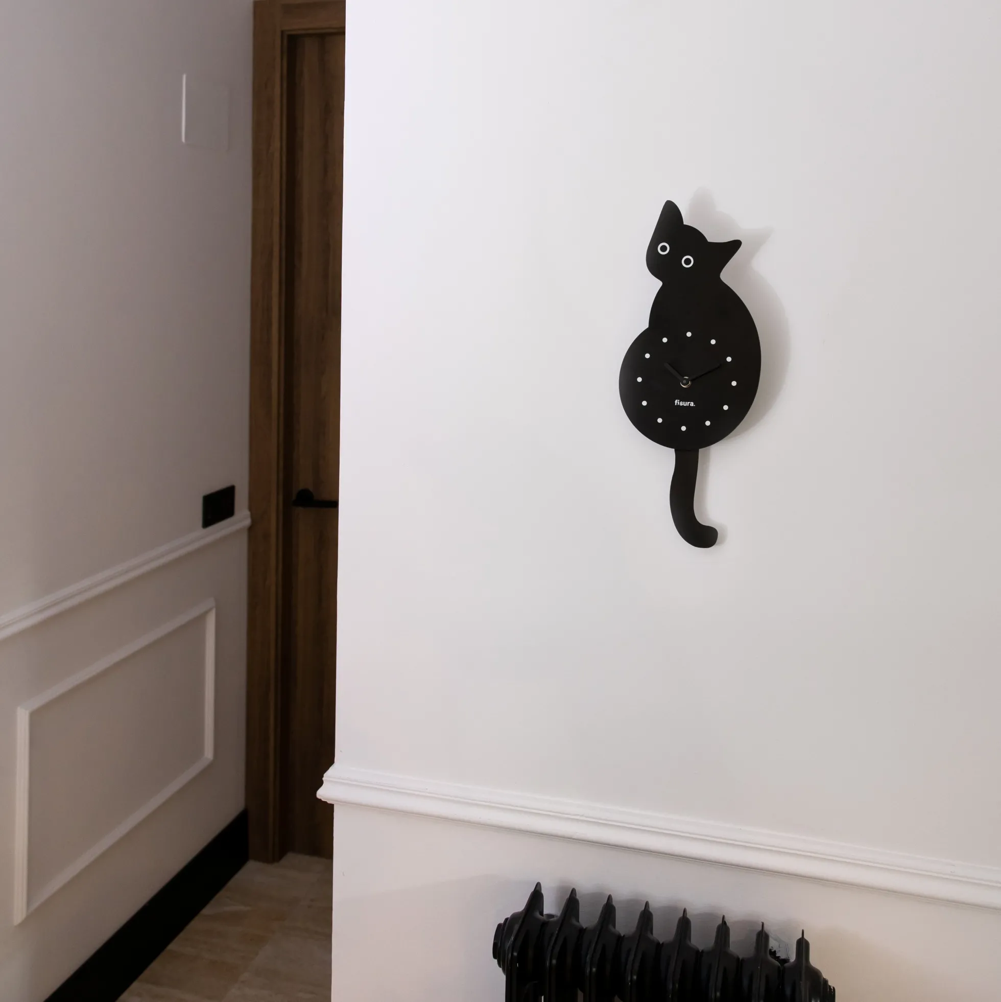 Reloj gato negro