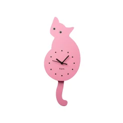 Reloj gato rosa