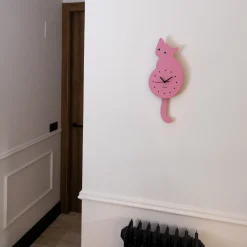 Reloj gato rosa