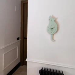 Reloj gato verde menta