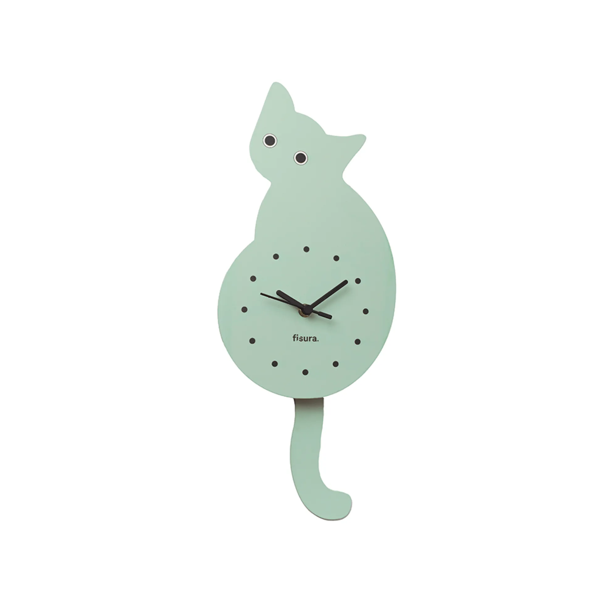 Reloj gato verde menta