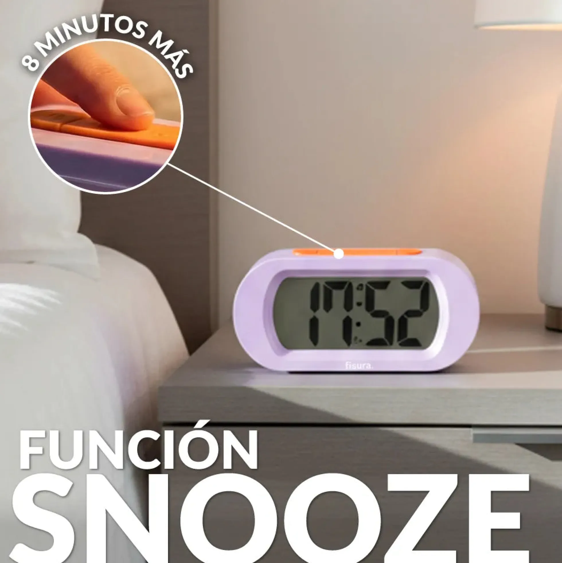 Reloj gummy lila