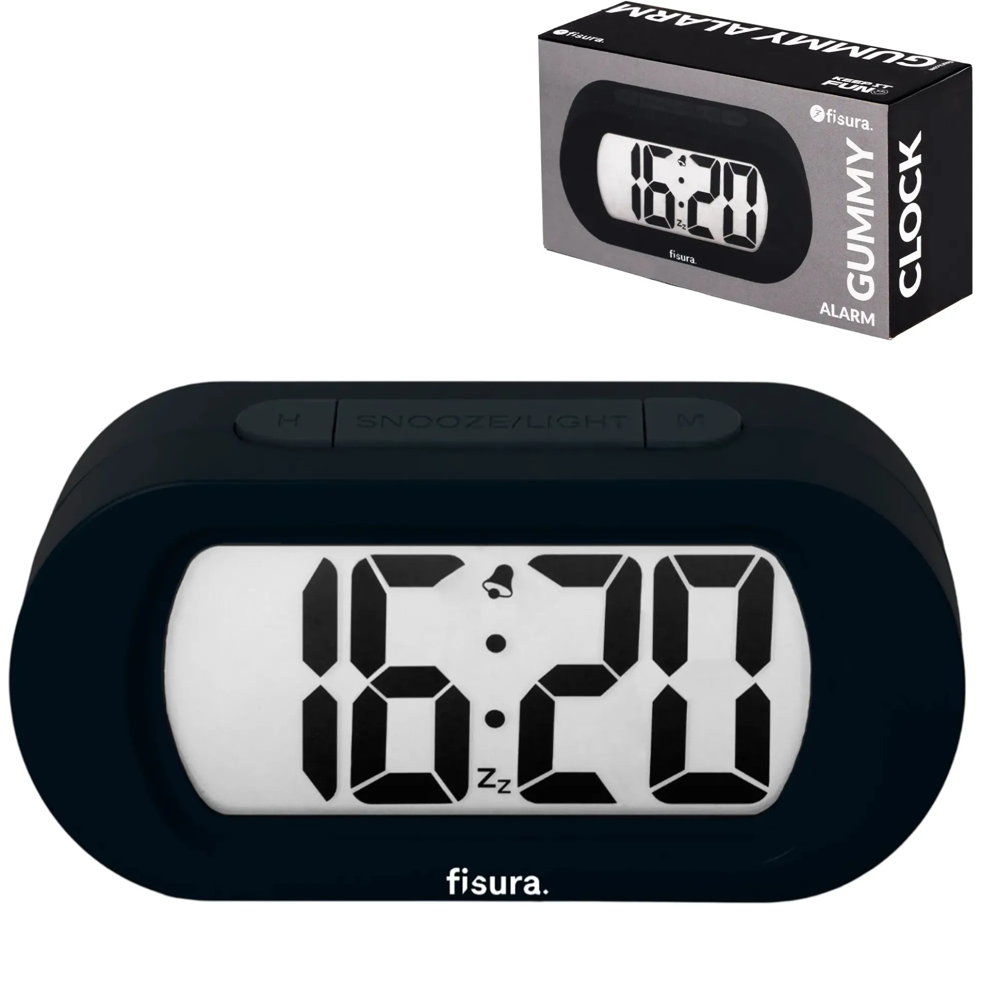Reloj gummy negro