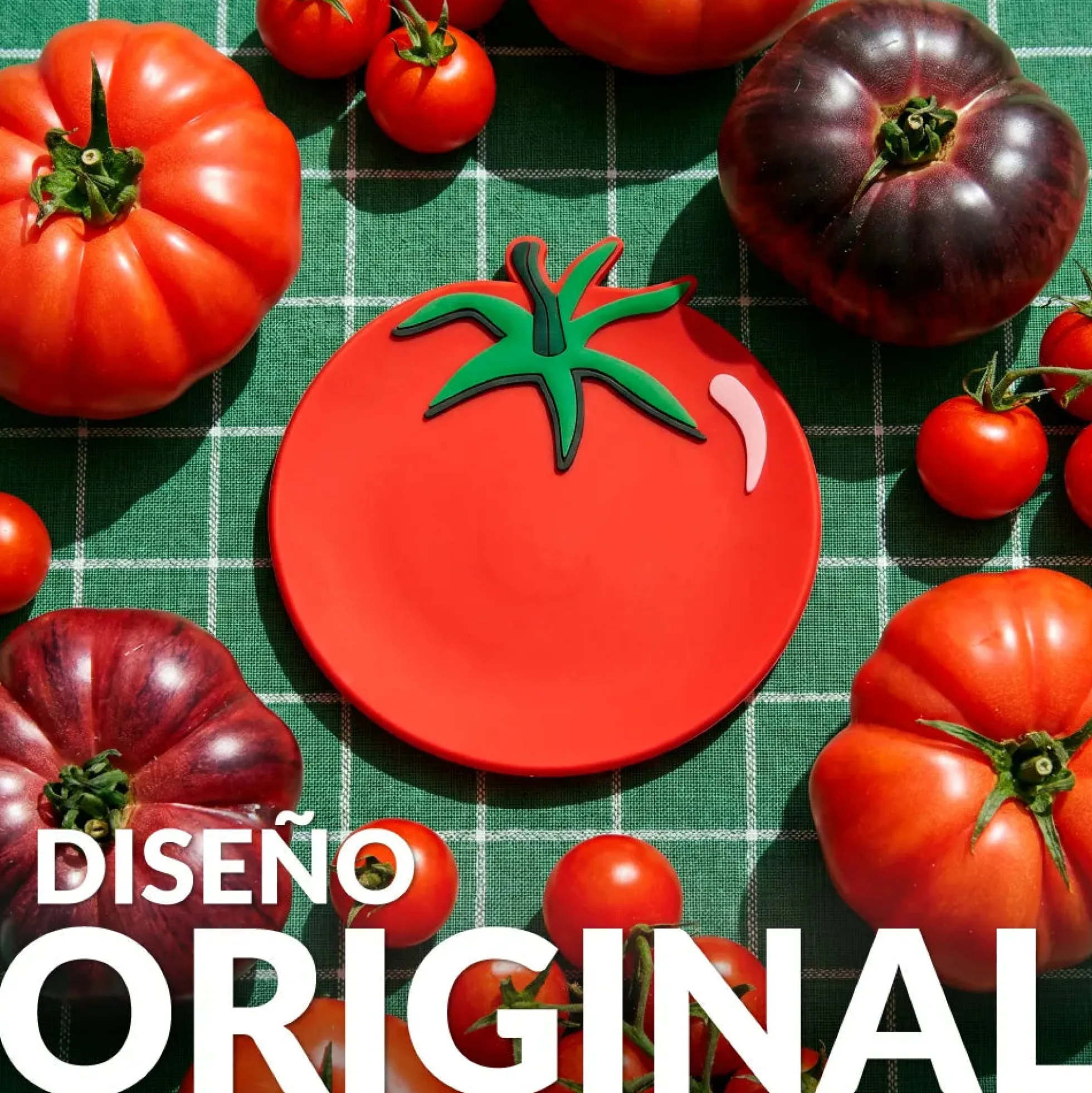 Reposa cucharas tomate