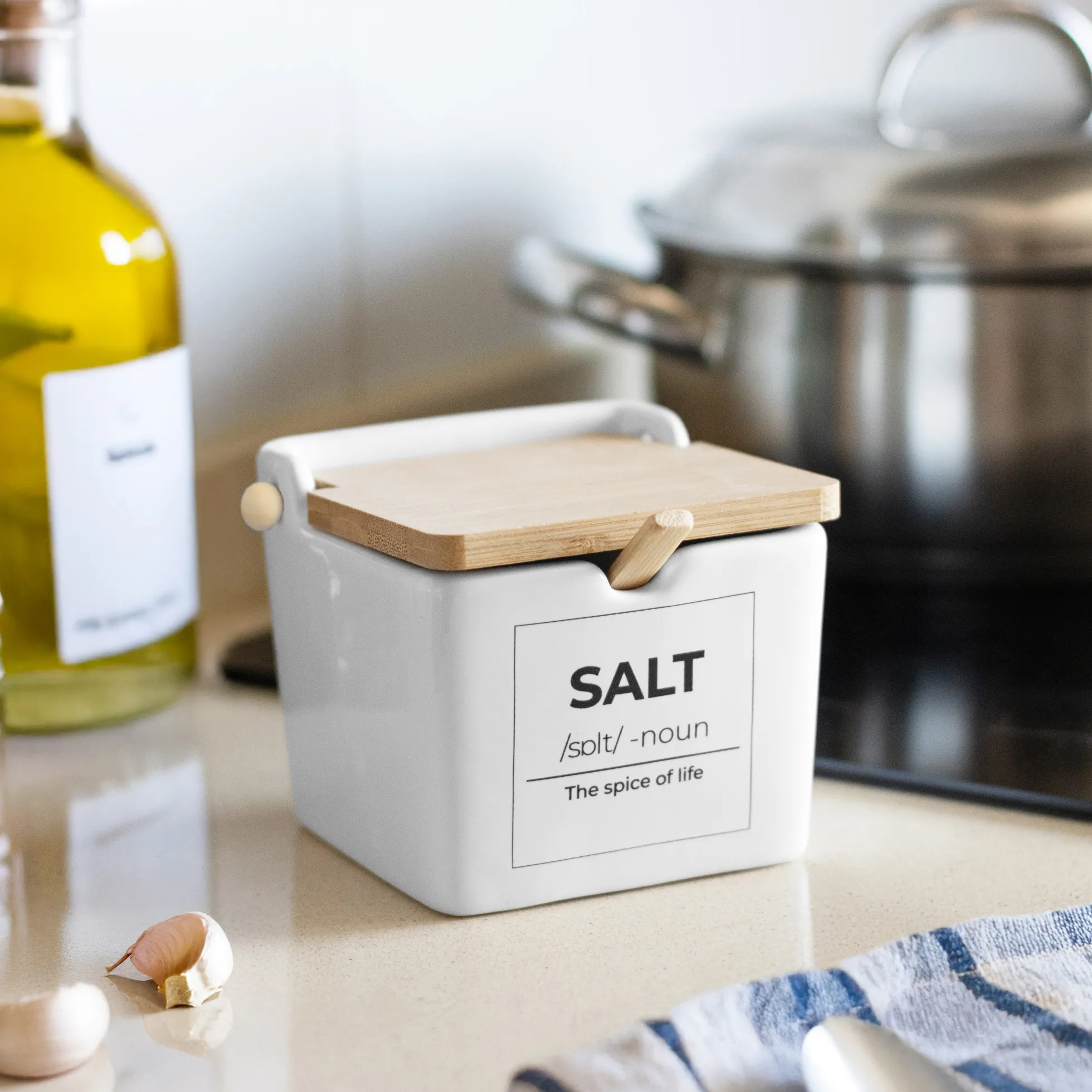 Salero “Salt” blanco