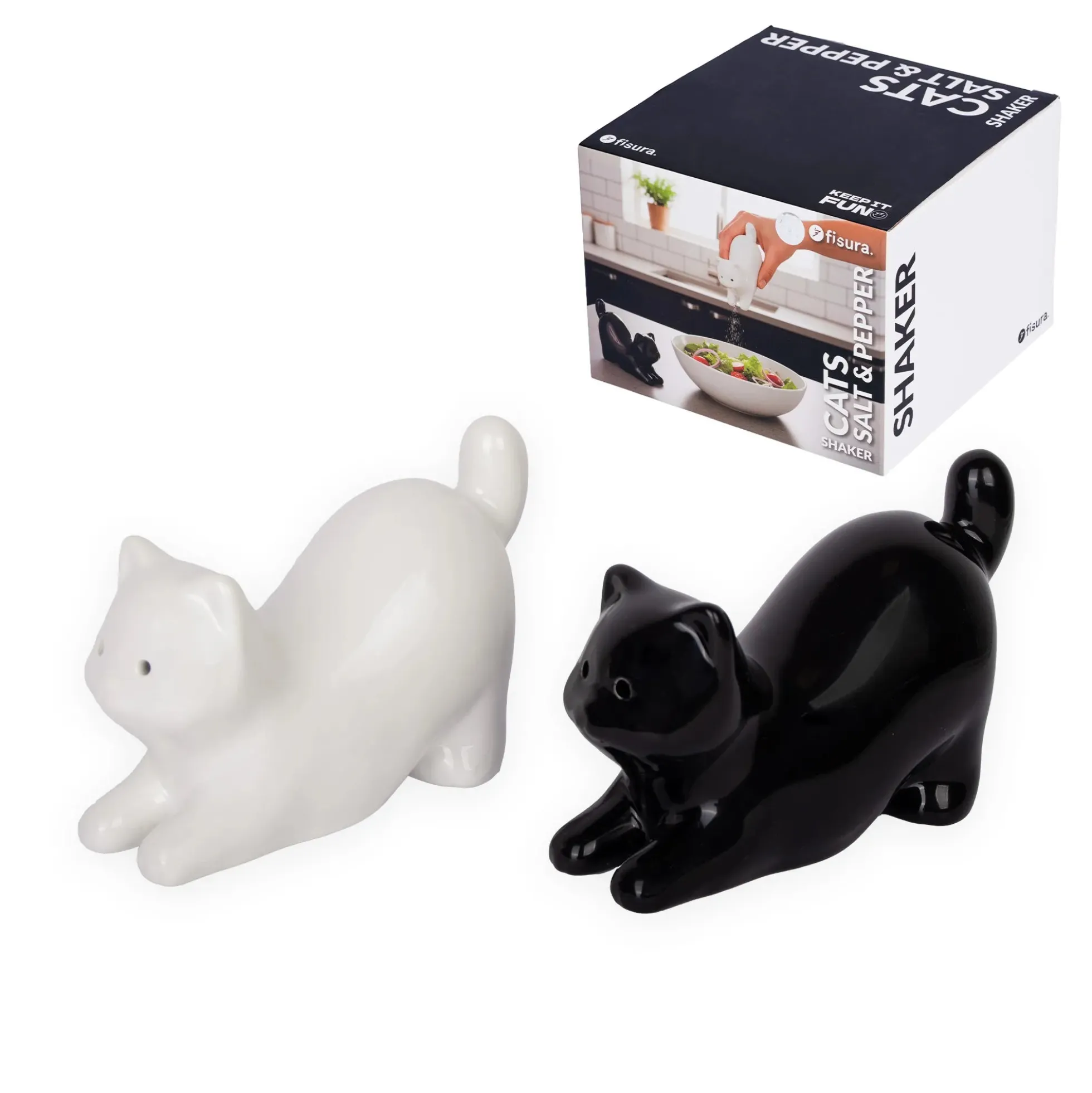 Salero y pimentero “Gato”