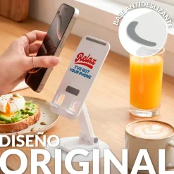 Soporte móvil plegable “Relax, I’ve got your phone”