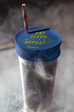 Tapa vasos antidroga “Eat, Sleep, Party, Repeat” 3 unidades