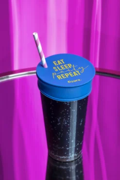 Tapa vasos antidroga “Eat, Sleep, Party, Repeat”