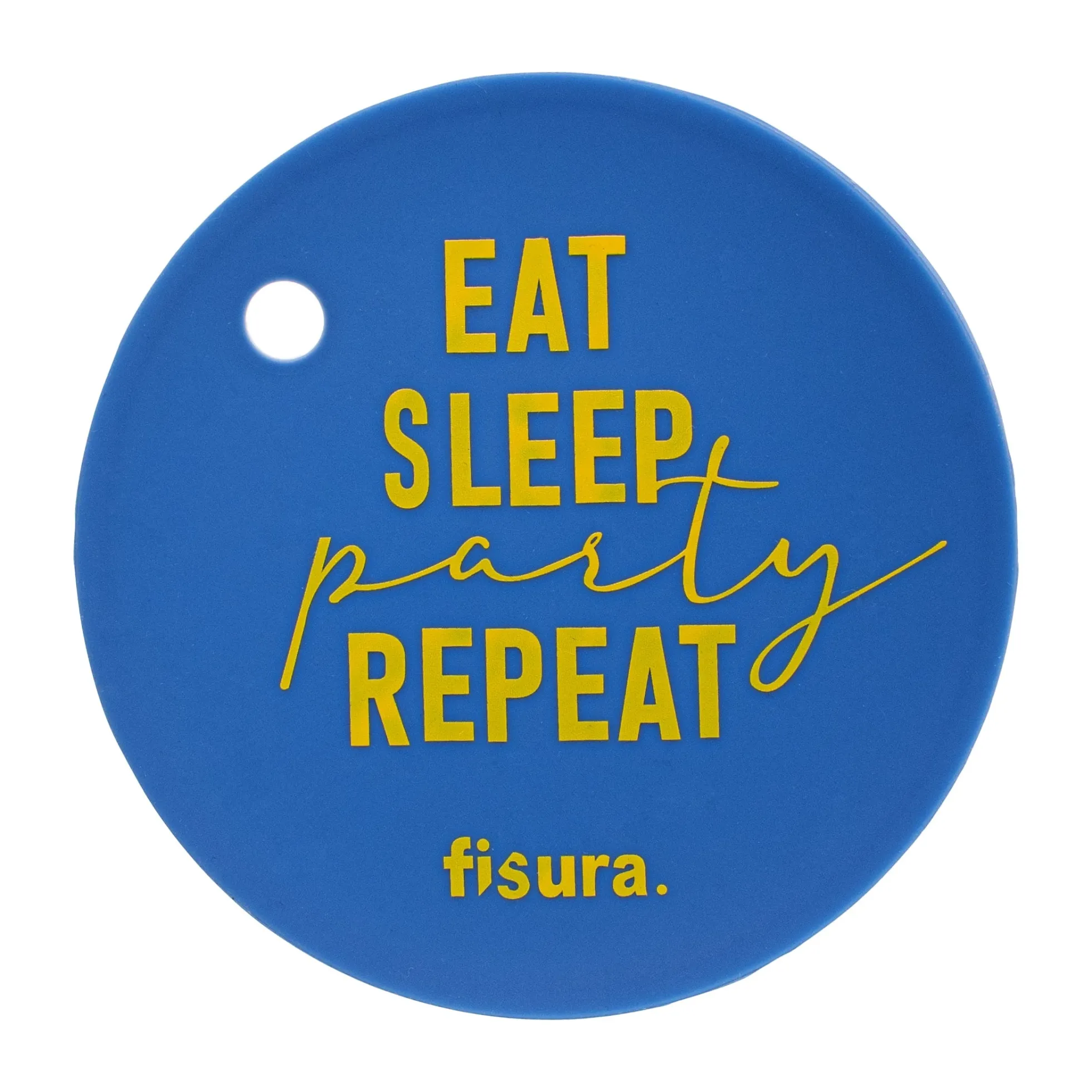 Tapa vasos antidroga “Eat, Sleep, Party, Repeat”
