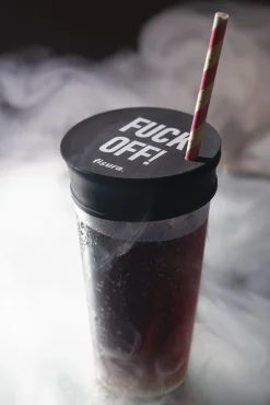 Tapa vasos antidroga “F*ck off” 3 unidades