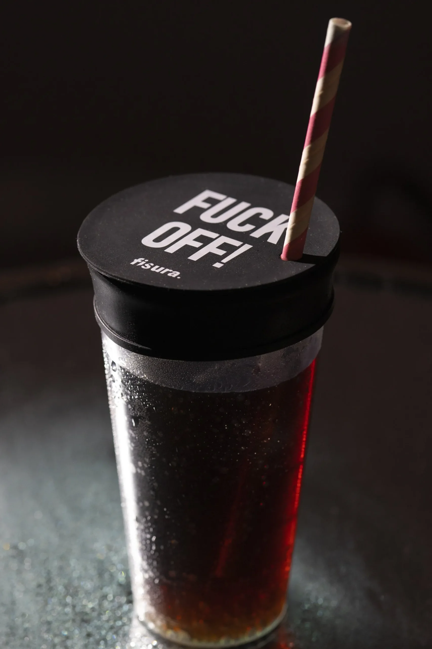 Tapa vasos antidroga “F*ck off” 3 unidades