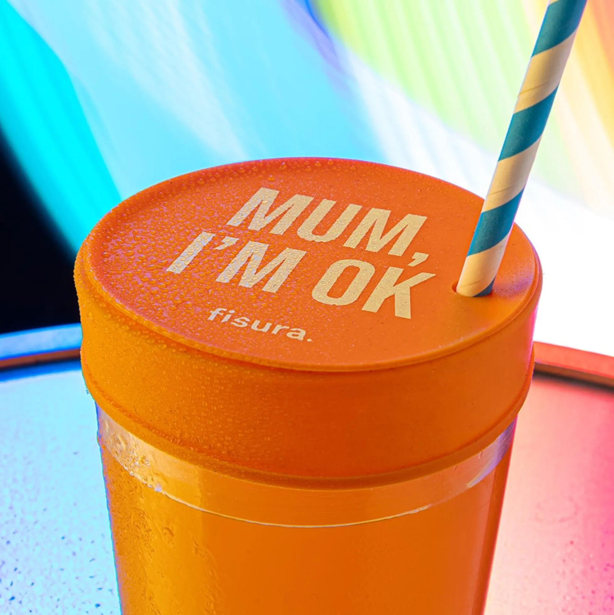 Tapa vasos antidroga “Mum I'm ok”