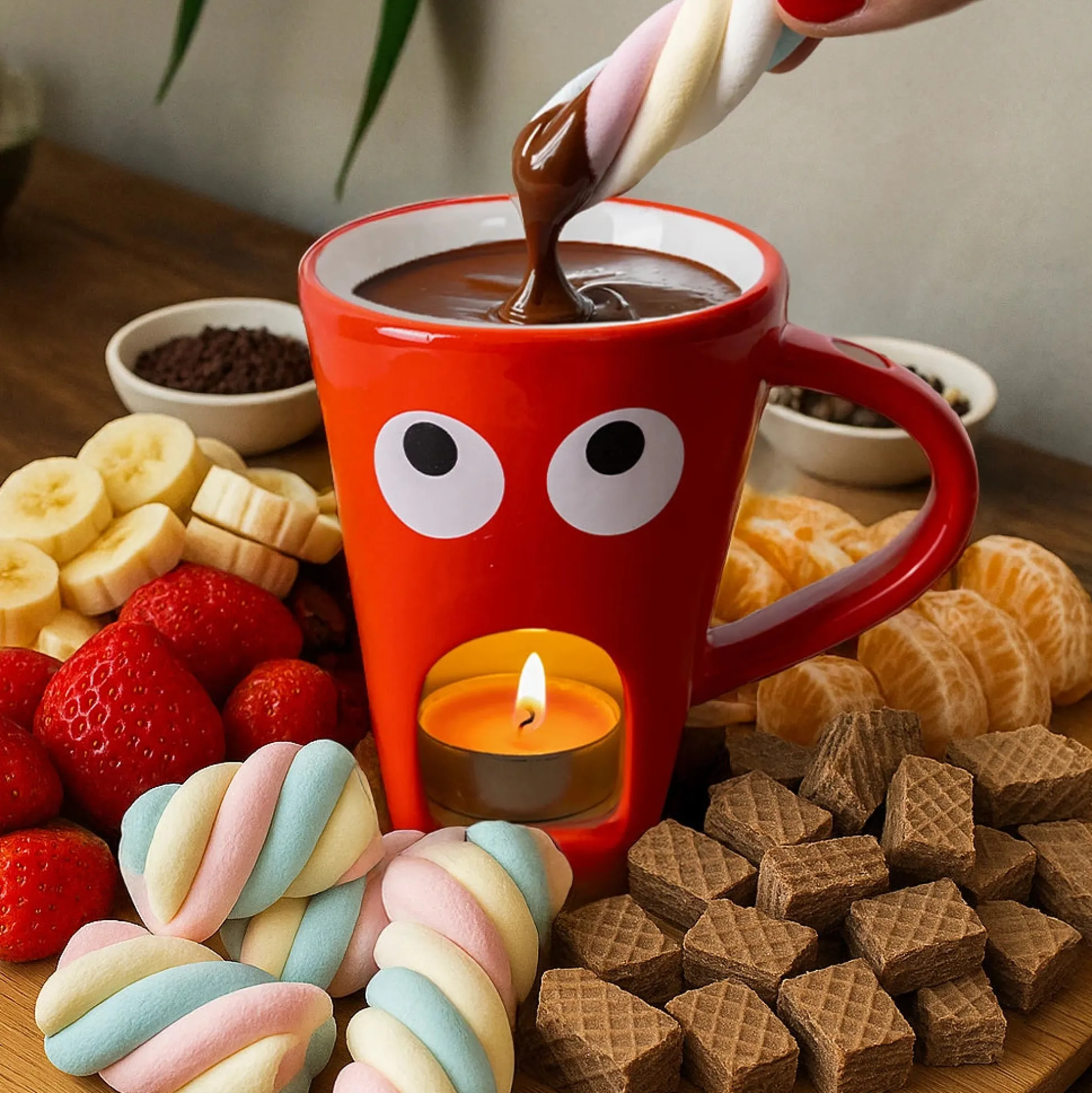 Taza fondue “Ojos”