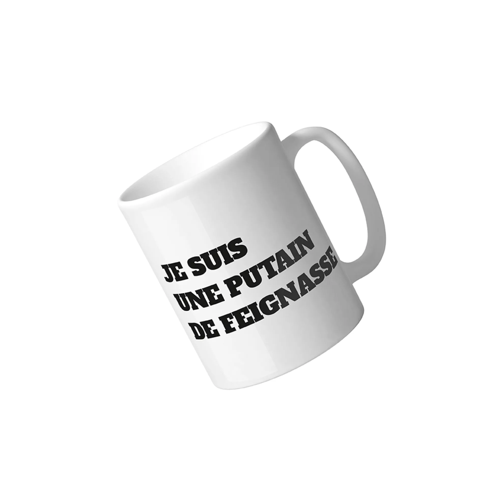 Taza 'Je suis une Putain de Feignasse' FR