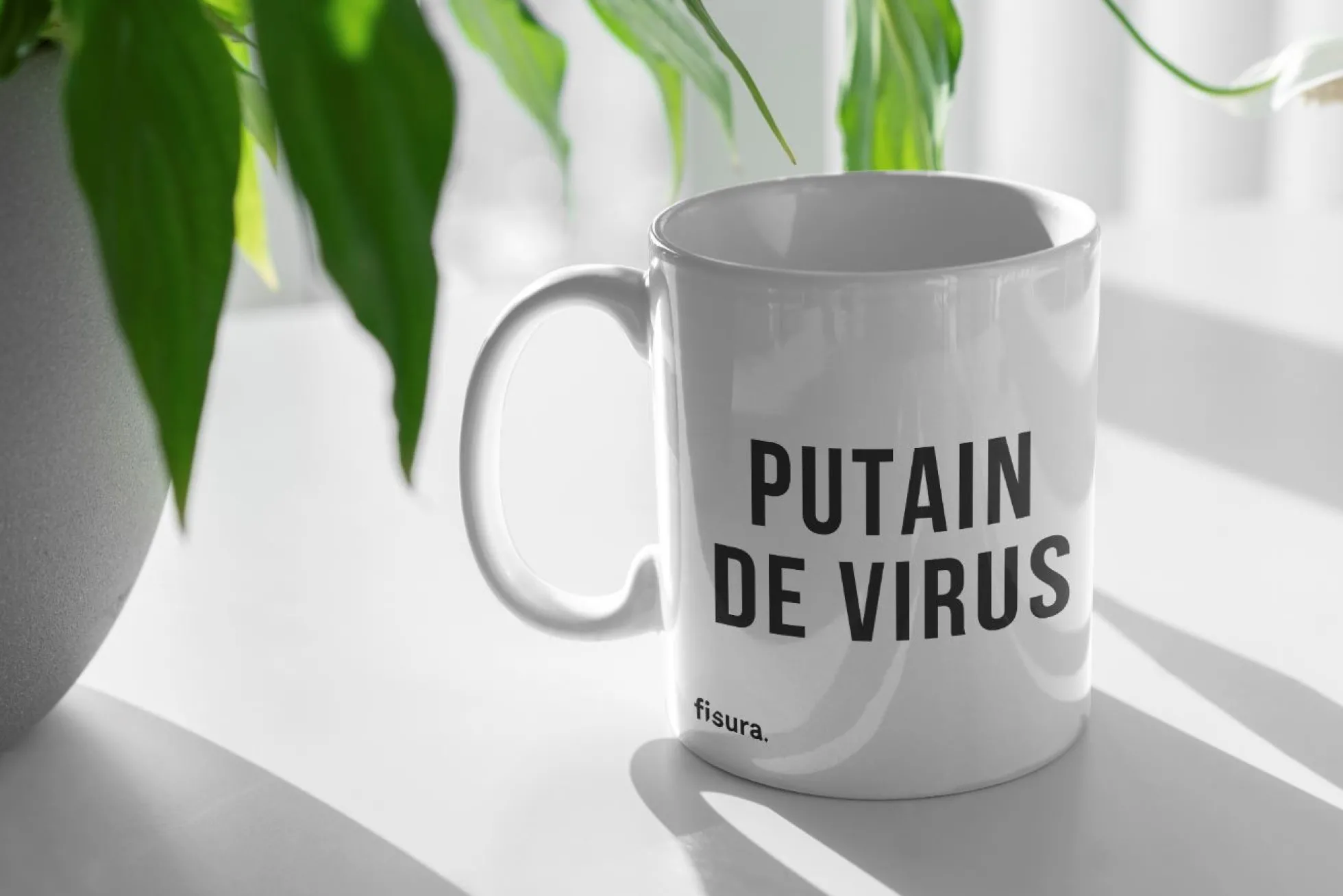 Taza "Putain de Virus"
