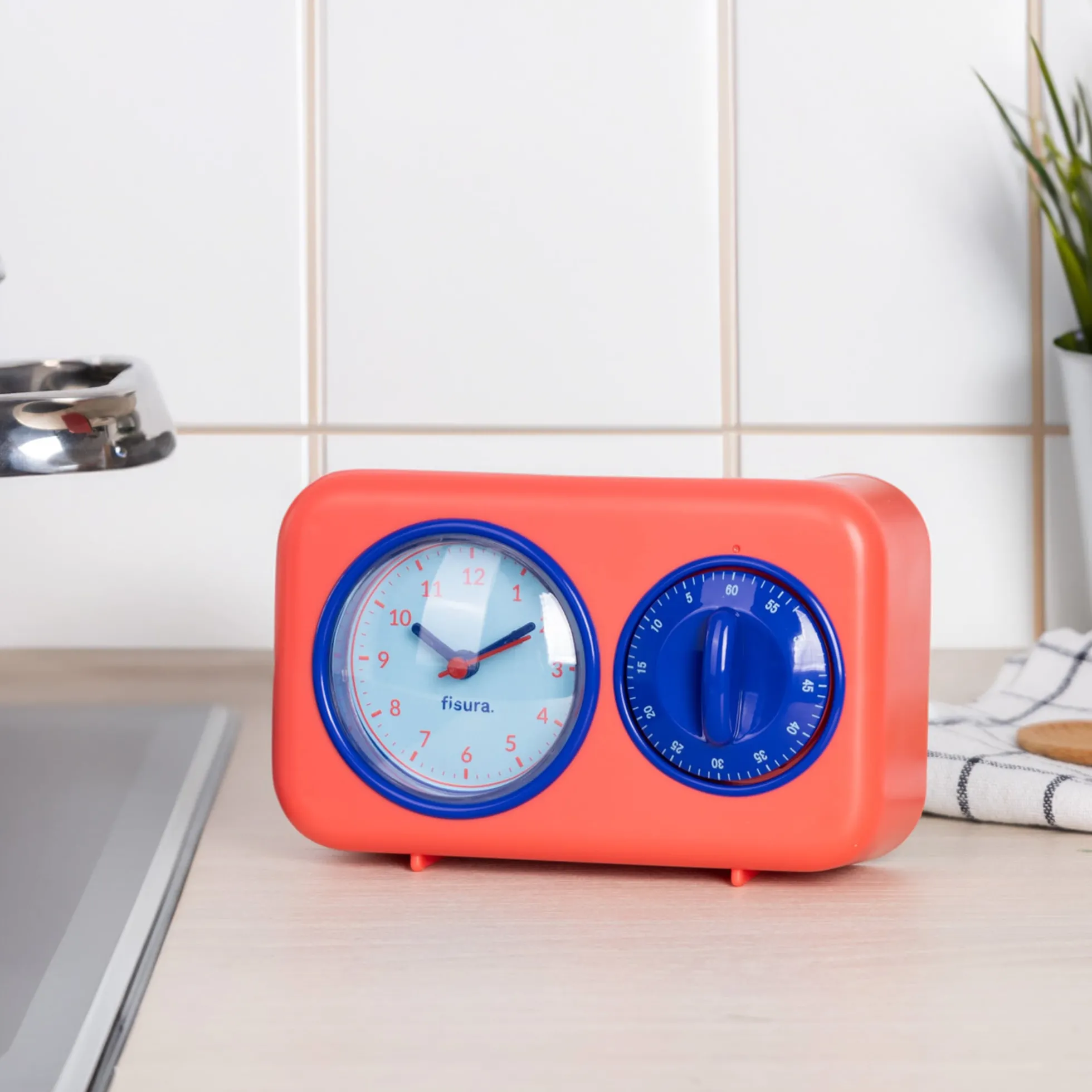 Temporizador de cocina retro - rojo
