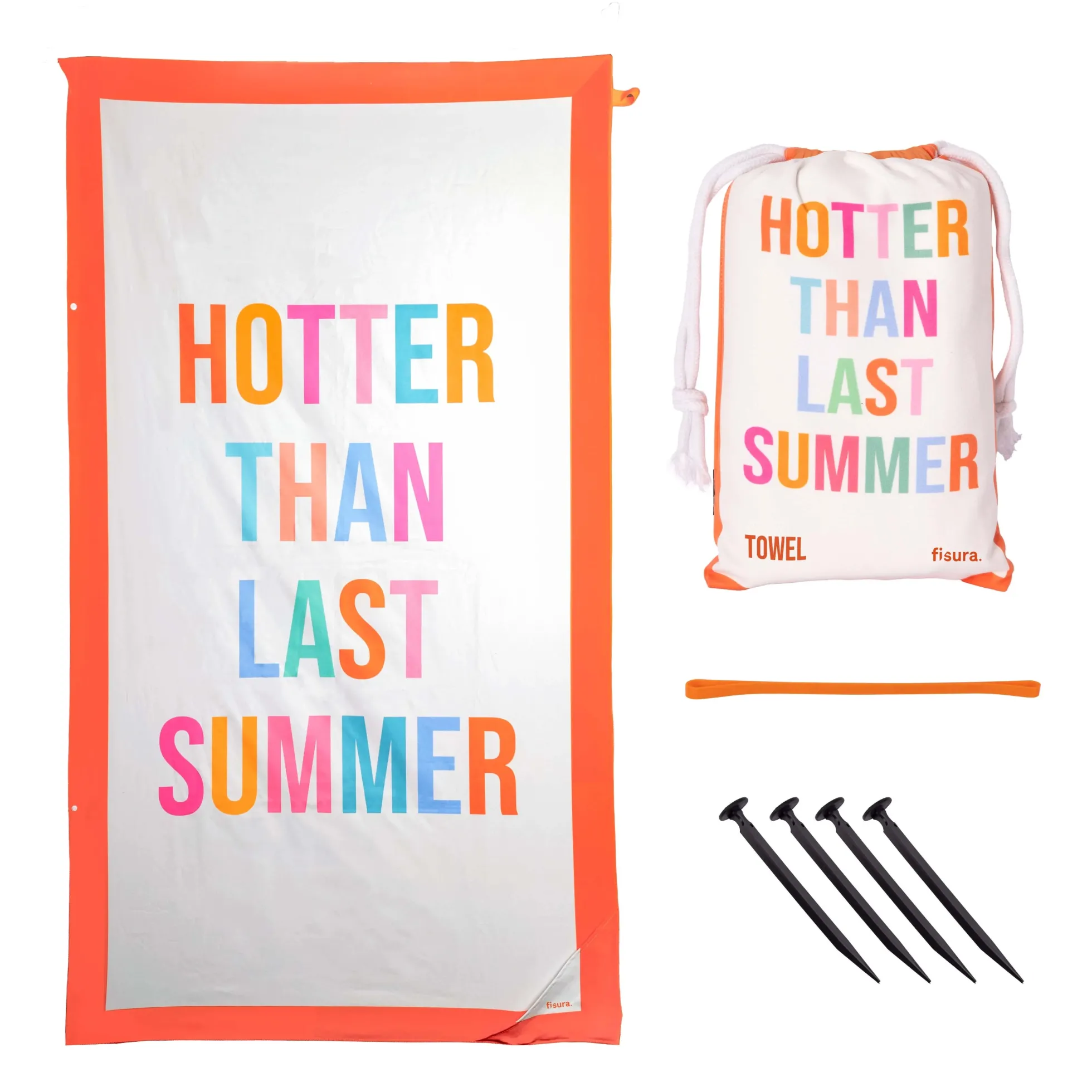 Toalla playa "hotter than last summer"