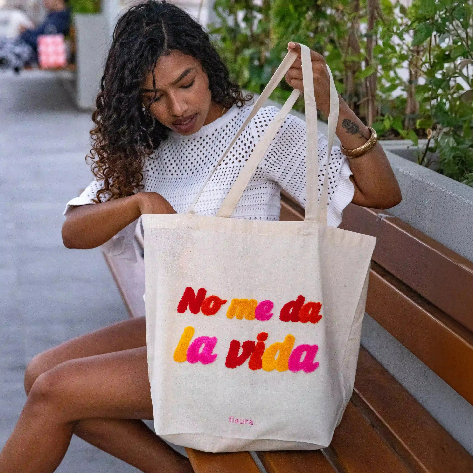 Tote bag borreguillo “No me da la vida”