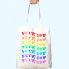 Tote bag original"Fuck Off" multicolor