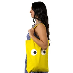 Tote bag original “ojos” amarilla
