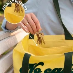 Tote bag pana “No calls, please”