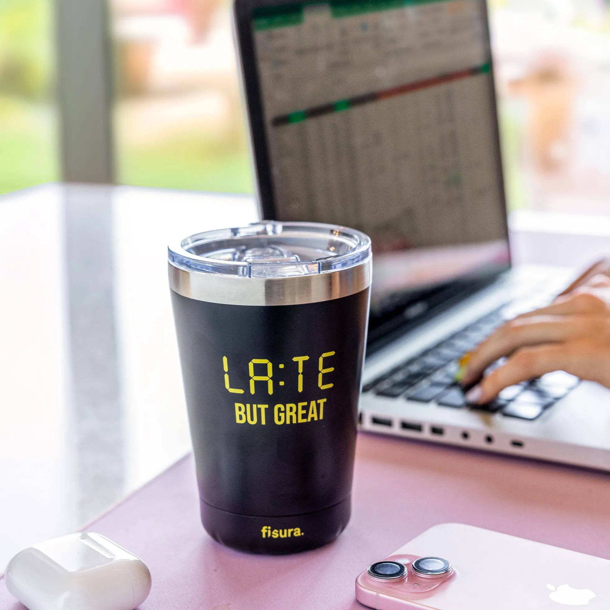 Vaso termo "Late but great"