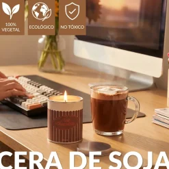 Vela en lata de metal “Hot chocolate” – chocolate