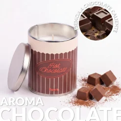 Vela en lata de metal “Hot chocolate” – chocolate