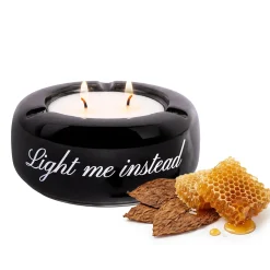 Vela multiusos “Light me instead” – tabaco y miel