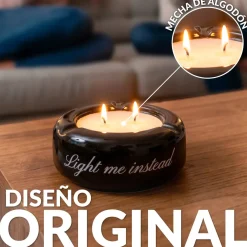 Vela multiusos “Light me instead” – tabaco y miel