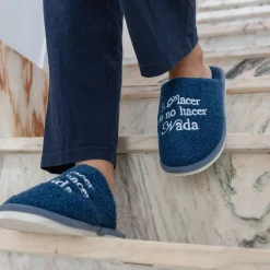 Zapatillas “El placer de no hacer nada” azul