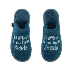 Zapatillas “El placer de no hacer nada” azul