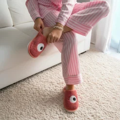 Zapatillas “Ojos” rosa